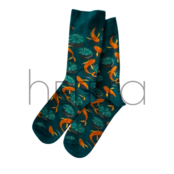 جوراب طرح ماهی برکه| hefera