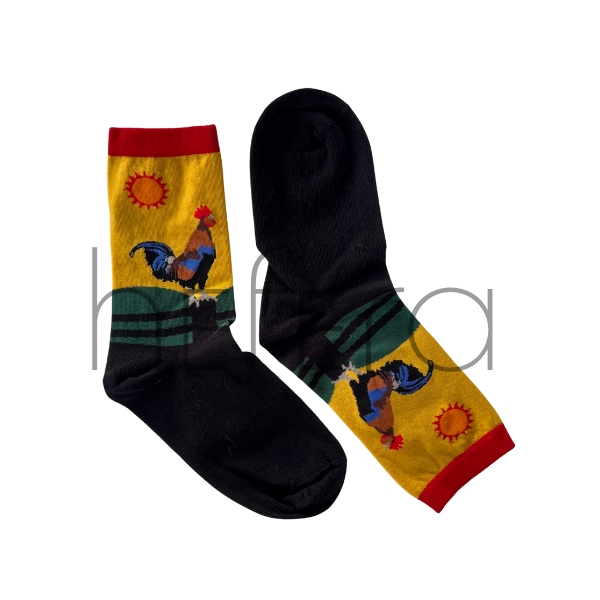 جوراب طرح خروس | هفرا