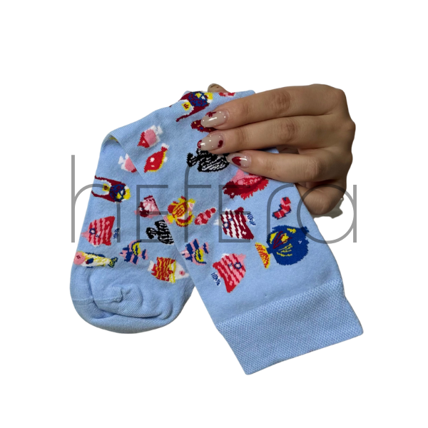 جوراب طرح ماهیها | هفرا