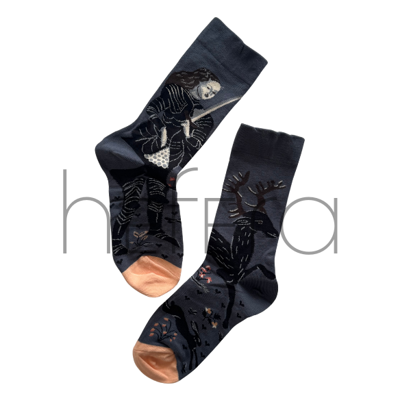 جوراب طرح زن یونانی | هفرا