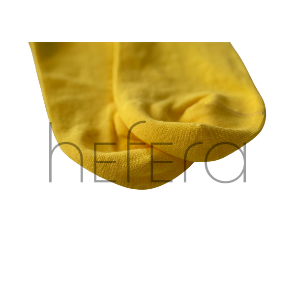 جوراب ساده لیمویی ساق بلند مردانه | هفرا