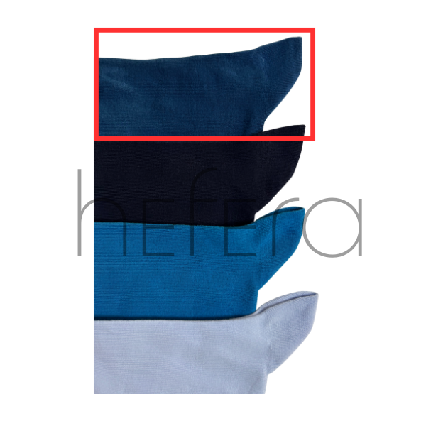 جوراب ساده آبی سلطنتی ساق بلند | هفرا