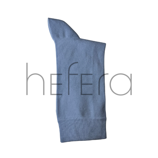 جوراب ساده آبی ساحلی ساق بلند | هفرا