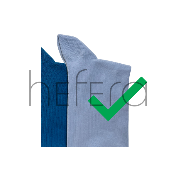 جوراب ساده آبی ساحلی ساق بلند | هفرا