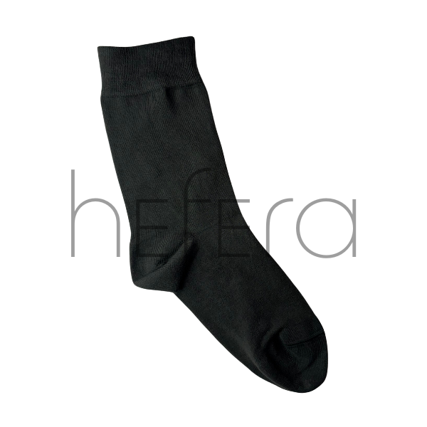 جوراب ساده سبز زیتونی ساق بلند | هفرا