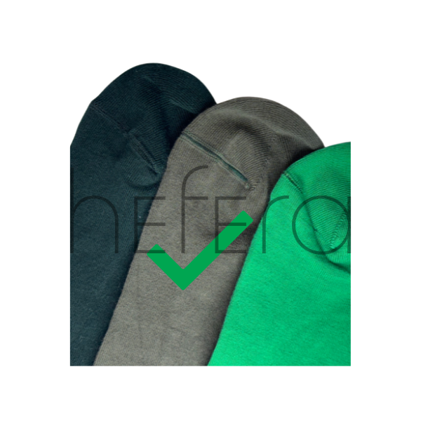 جوراب ساده سبز زیتونی ساق بلند | هفرا