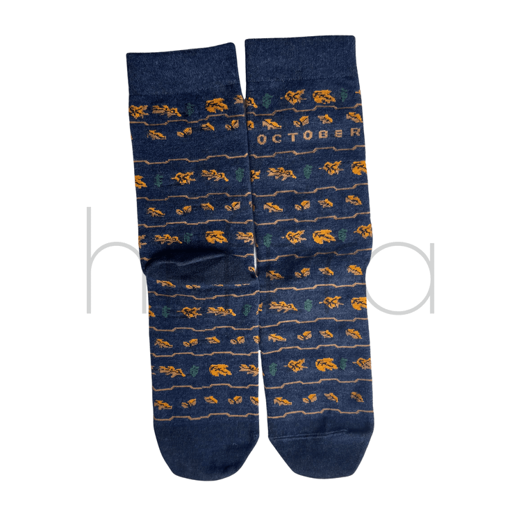 جوراب هفرا مدل اکتبر نارنجی (پاییزه/زمستانه)