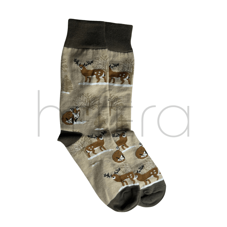 جوراب هفرا مدل کرِم فوکسی (پاییزه/زمستانه)