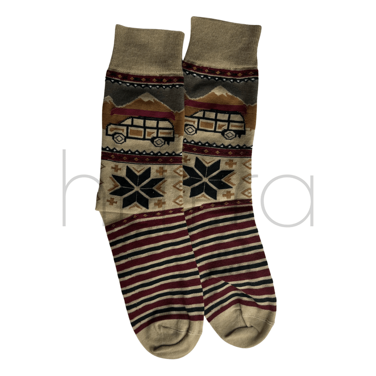 جوراب هفرا مدل جاده برفی (پاییزه/زمستانه)