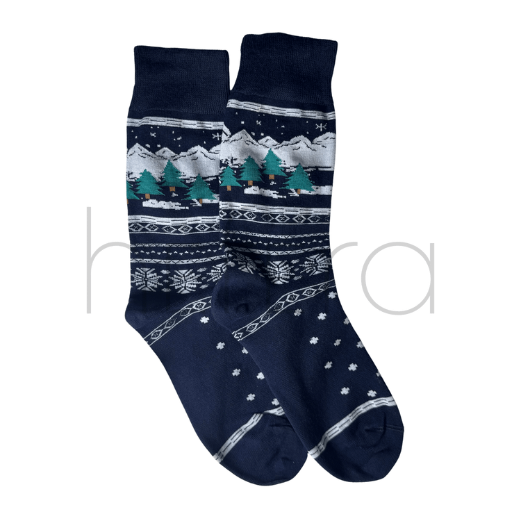 جوراب هفرا مدل جنگل برفی (پاییزه/زمستانه)