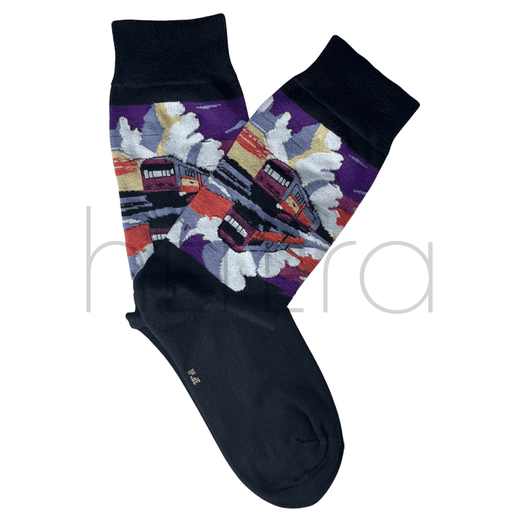 جوراب هفرا مدل قطار شبانه (پاییزه/زمستانه)