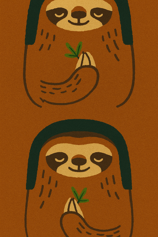 جوراب طرح خرس تنبل قهوه ای | هفرا