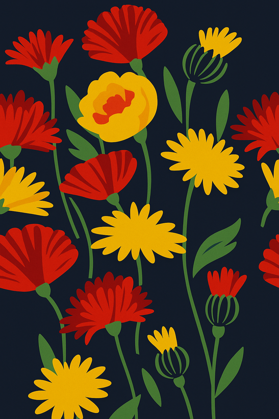 جوراب مدل گل شقایق و بابونه | هفرا