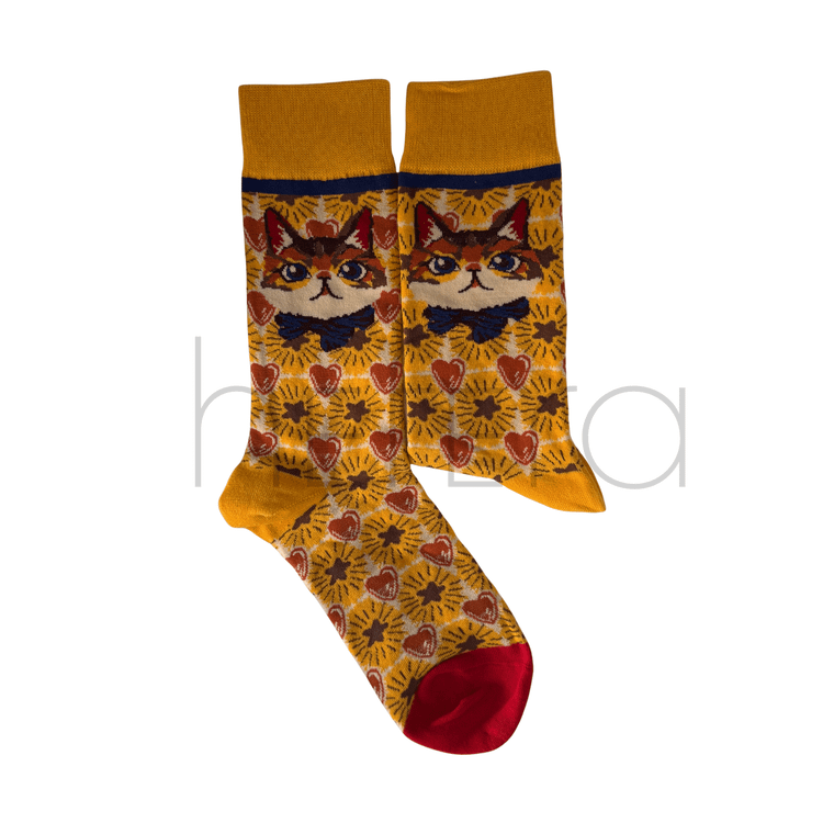 جوراب مدل گربه پاپیوندار| هفرا