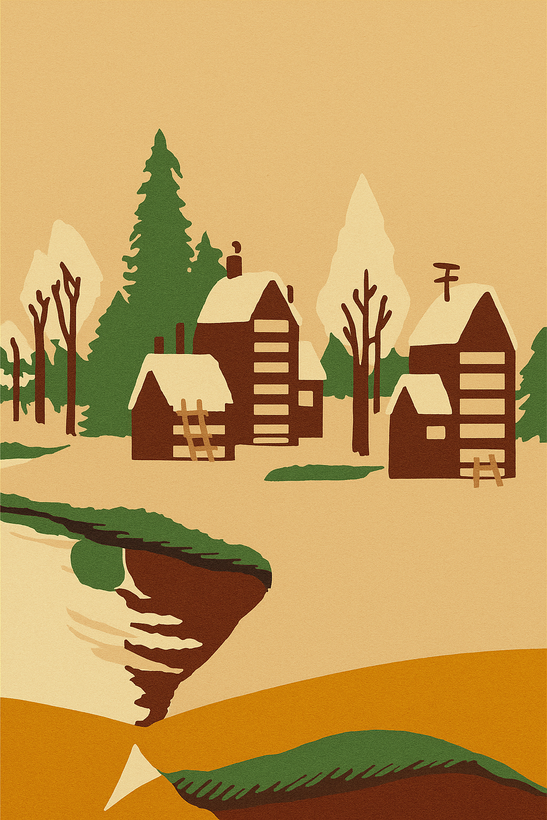 جوراب مدل کلبه برفی تو آلاسکا | هفرا