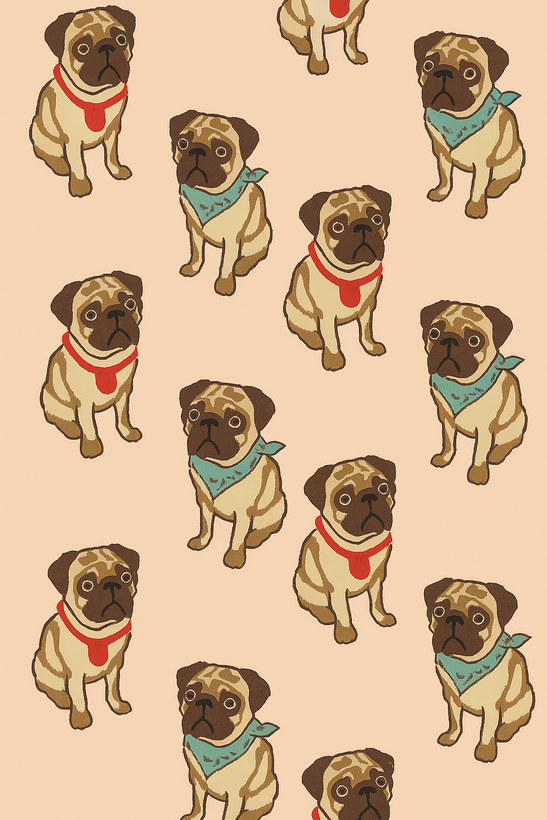 جوراب سگ پاگ با دستمال گردن | هفرا