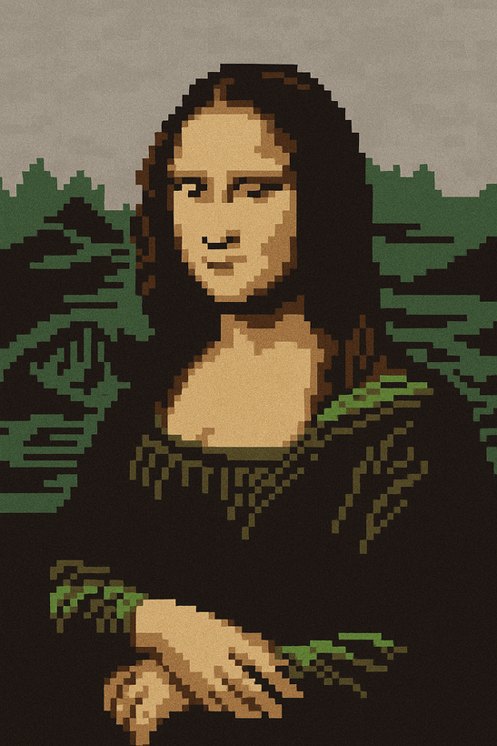 جوراب مردانه ساق دار فانتزی هفرا مدل مونا لیزا