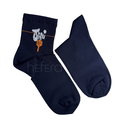 جوراب مدل سرمهای با طرح توپ بسکتبال| هفرا