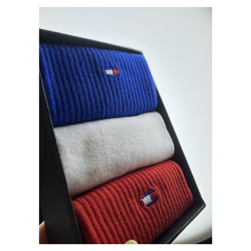 پک ۳ جفتی جوراب مردانه Tommy Hilfiger | سایز 41 تا 46
