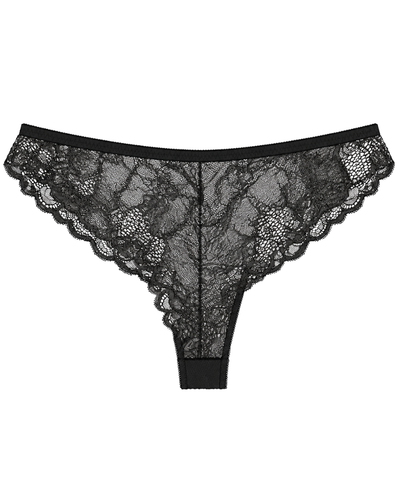 شورت تانگ توری زنانه مینیما مدل Leslie Black Bloom