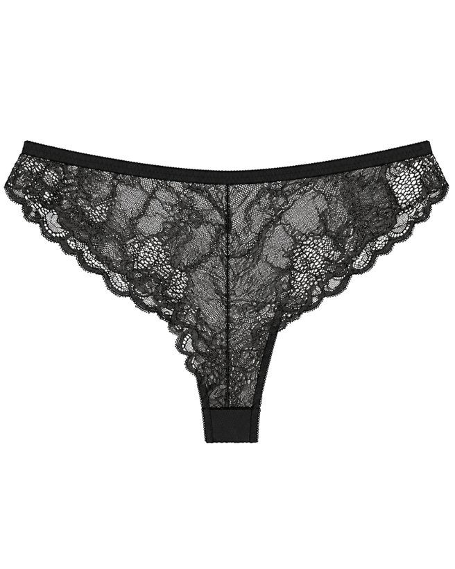شورت تانگ توری زنانه مینیما مدل Leslie Black Bloom