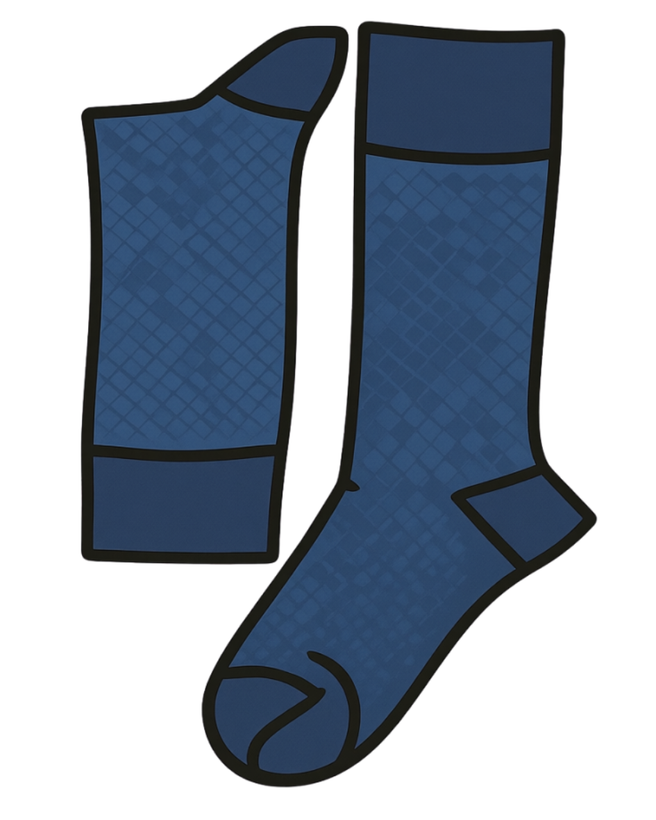 جوراب مردانه مجلسی ساق بلند هفرا مدل کلاسیک